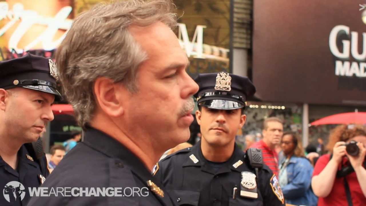 NYPD Sergeant tells WeAreChange to stop filming him, LOL