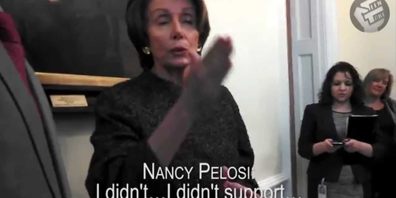 Nancy Pelosi Confronted on NSA Spying