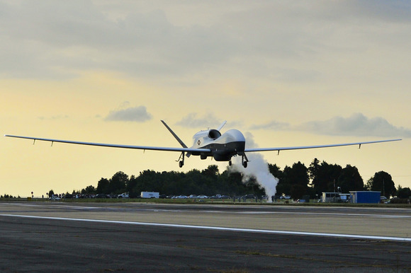 Giant MQ-4C Triton surveillance drone flies across the United States