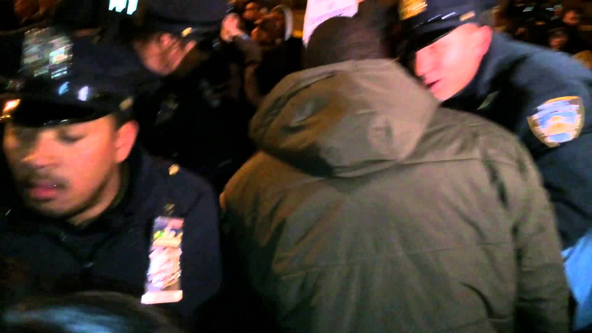 Protester arrested left bloody at Eric Garner Rally