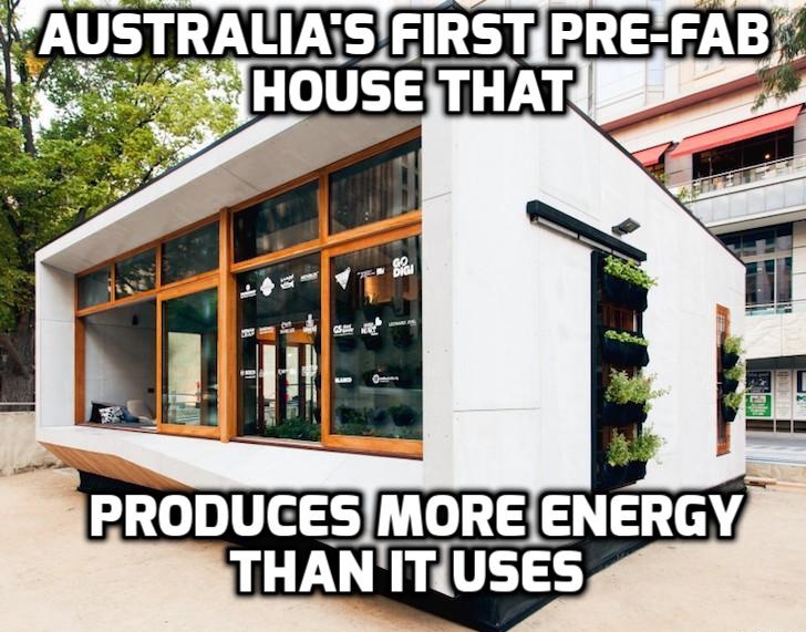 Australia’s first carbon-positive prefab house produces more energy than it consumes