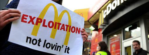 Thousands of Workers Shut Down McDonald’s Headquarters