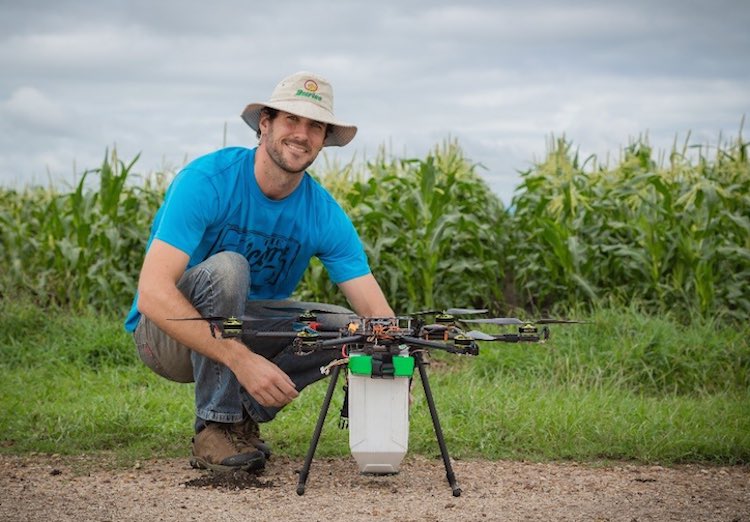 Drones Drop Beneficial Bugs on Crops as a Natural Pest Control