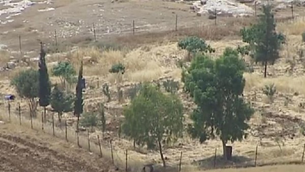 A photo grab of Palestinian farmland which Israel has decided to turn into a dumping ground (Palestine TV)