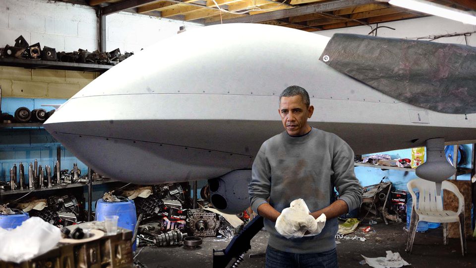 Obama Spends Afternoon Restoring Classic Drone