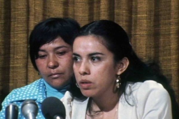 14.-Dolores-Madrigal-and-Antonia-Hernandez-at-press-conference.NBC-Universal-Archives-620x412