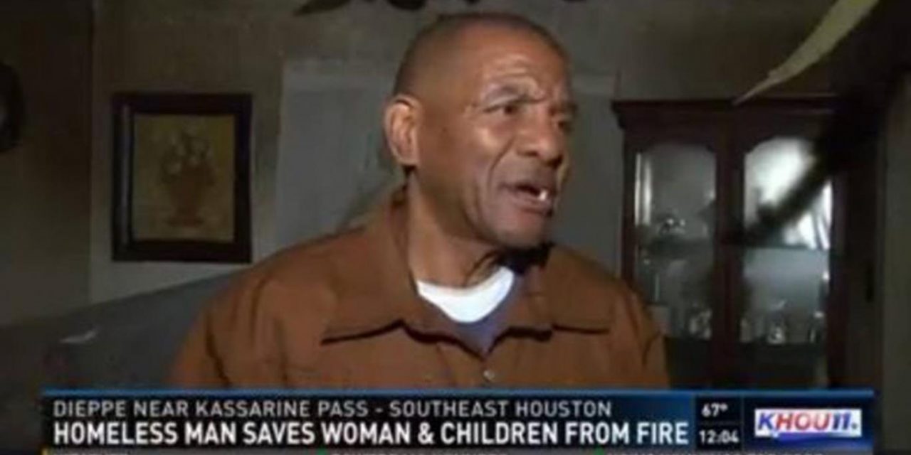Homeless man saves family from house fire after they gave him a place to stay
