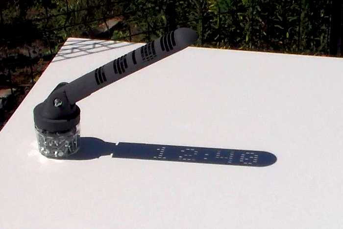 A 3D Printed Sundial That Displays The Time in Digital Format Without the Use of Electronics