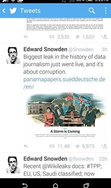 “Biggest leak in the history of data journalism just went live” -Edward Snowden