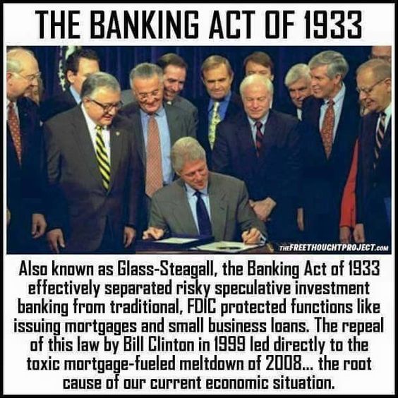 Bill Clinton Glass Steagall