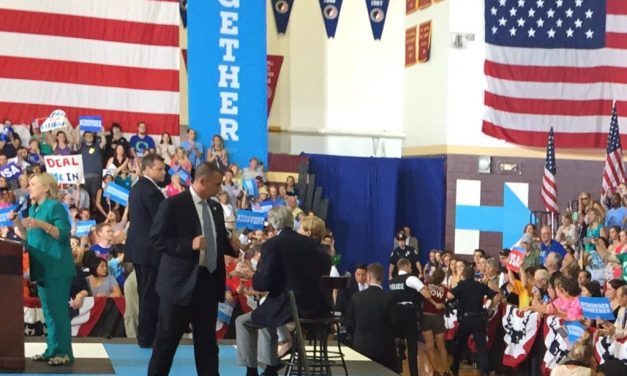 WATCH: Protester Tackled by Secret Service at Clinton’s Unimpressive Rally in Iowa