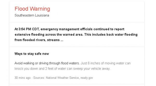 flood warning