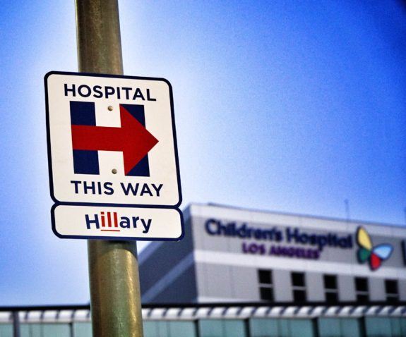 Hillary's Health Street Art Campaign
