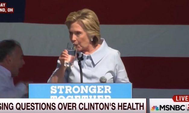 Sick Hillary Clinton Spits Up Yellowish Substance on Live Television