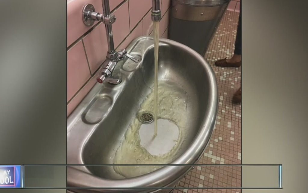 Student suspended after posting picture of discolored water in school bathroom