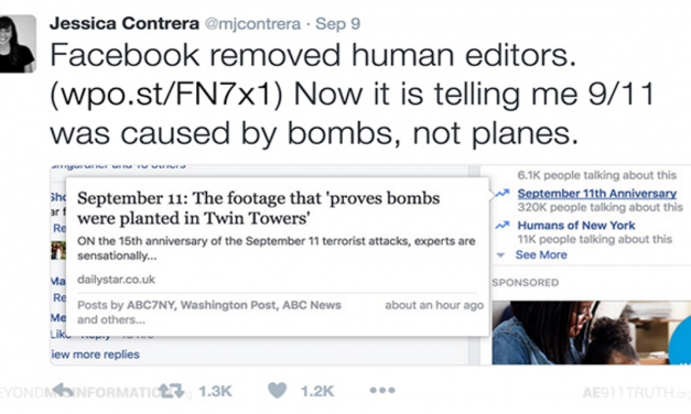 Mainstream Journalists Mad at Facebook Over 9/11 Truth
