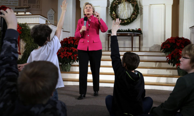 NO PRESS CONFERENCE, BUT HILLARY LETS KIDS ASK HER QUESTIONS FOR $2,700 FEE