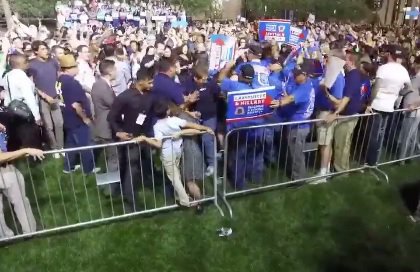 Protester With ‘Bill Clinton is a Rapist’ Sign Assaulted As Violent Mob Chants ‘Hillary!’
