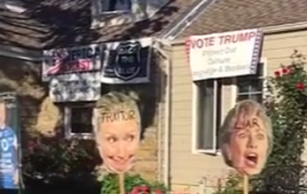 New York Home Skips the ‘Trumpkin,’ Creates Full on Clinton Haunted House