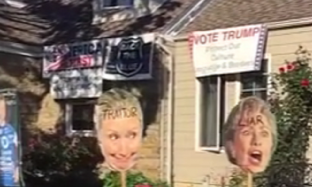 New York Home Skips the ‘Trumpkin,’ Creates Full on Clinton Haunted House