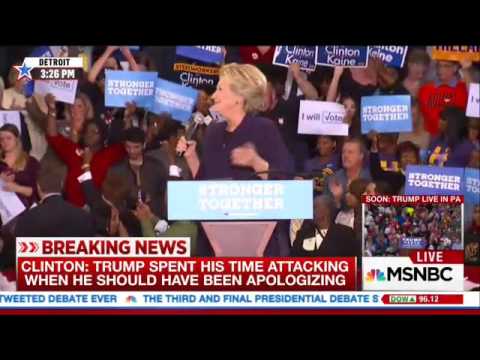 “Bill Clinton Is A Rapist” Protester Makes Hillary Lose Her Mind