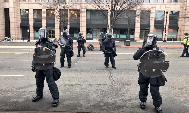 Riot Police Shoot Flash Bang Grenades At Media On Live Video – Police Chief Blames Protesters