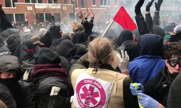 CHAOS: DC Protesters Charge Riot Police, Met With Heavy Pepper Spray
