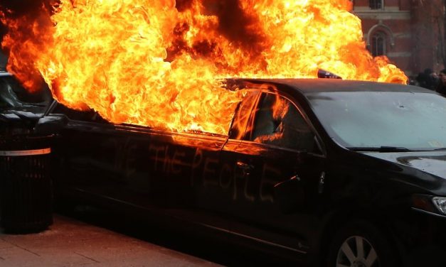 Oops! Anti-Trump Protesters Set Muslim Immigrant’s Limo On Fire