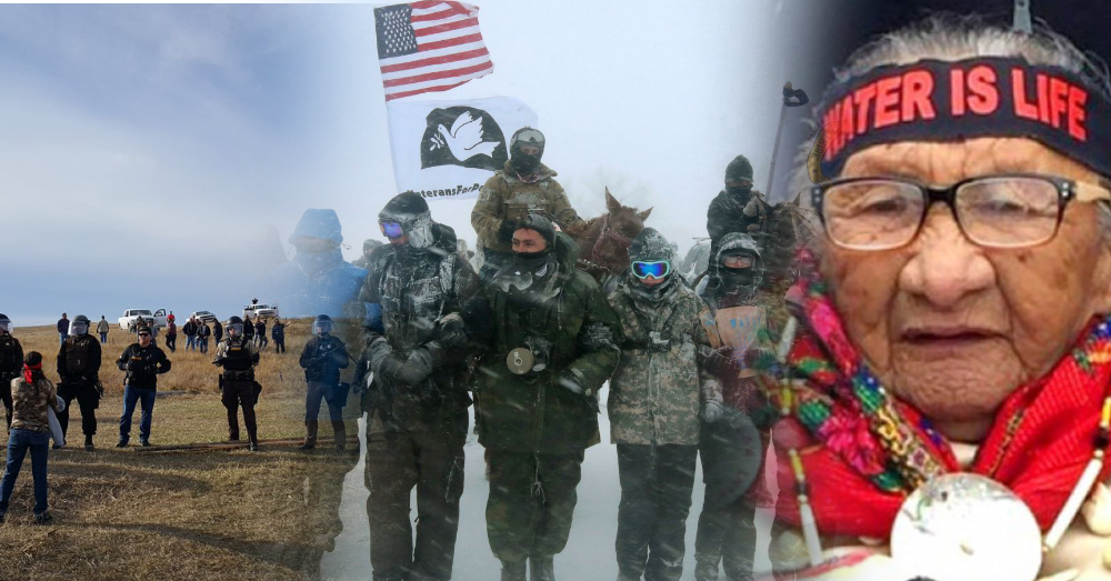 Veterans Return to Standing Rock, Form Human Shield to Protect Native Elders