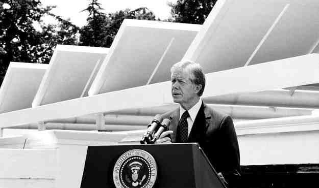 Former President Jimmy Carter Realizes Renewable Energy Is The Future Will Build 1.3 Megawatt Solar Power Station
