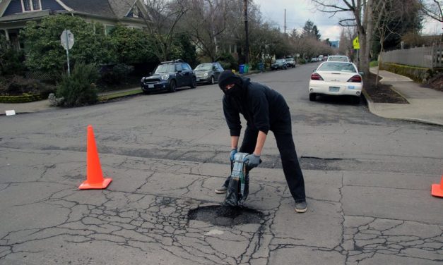 You’ll Never Guess Who Is Fixing Potholes In Portland