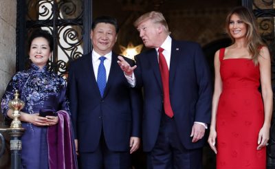 Trump welcomes Chinese President Xi Jinping.