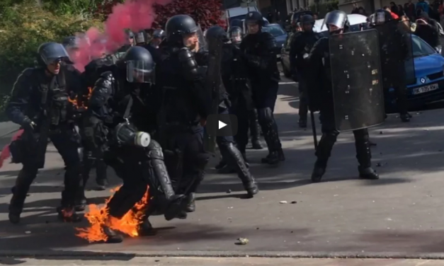 VIDEO: LUKE RUDKOWSKI- LIVE AT MAY DAY PROTEST IN PARIS