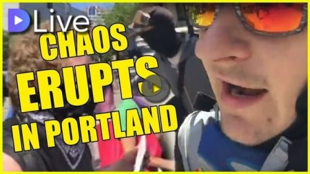 Chaos Erupts At The Portland Rally!