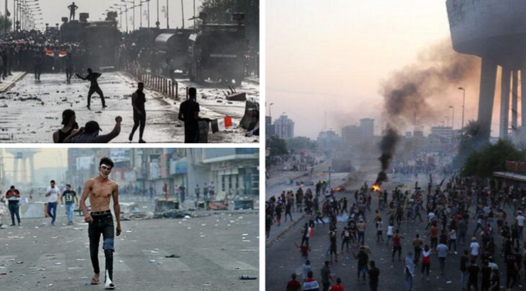 Martial Law Unfolding in Iraq: 30 Protesters Dead, Internet Blackout, 24-Hour Curfews