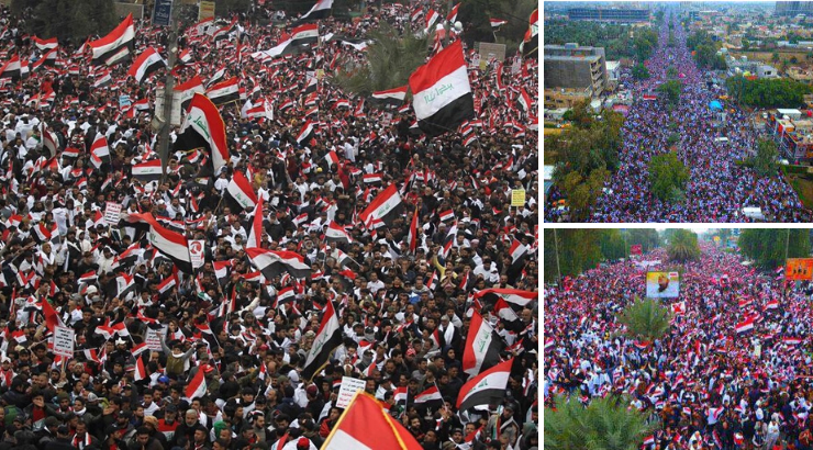 Hundreds of Thousands of Iraqis Protest Against US Military Occupation