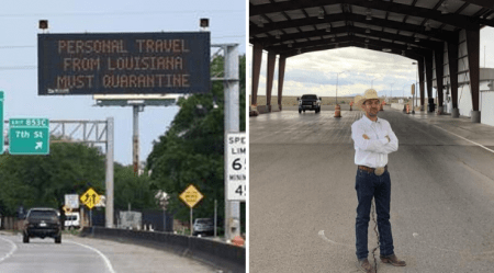Texas Governor Orders State Troopers to Enforce Quarantine at Louisiana Border