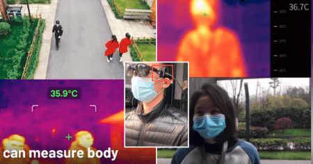 Chinese Startup Unveils Pandemic-Fighting Glasses That “See” People’s Temperatures in Real-Time