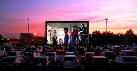 Restaurants Across the US Turn Parking Lots Into Drive-In Movie Theaters and Find Huge Success