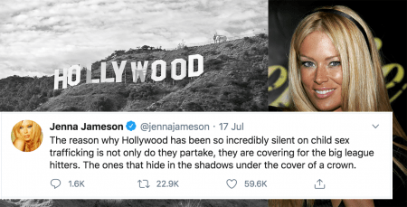 Former ‘Queen of Porn’ Posts Series of Tweets About Hollywood Pedophilia and Child Abuse