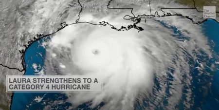 Hurricane Laura Strengthens to “Catastrophic” Category 4 With “Unsurvivable” Storm Surge