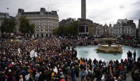 “We Do Not Consent”: Thousands Rally in London to Oppose Another COVID-19 Lockdown