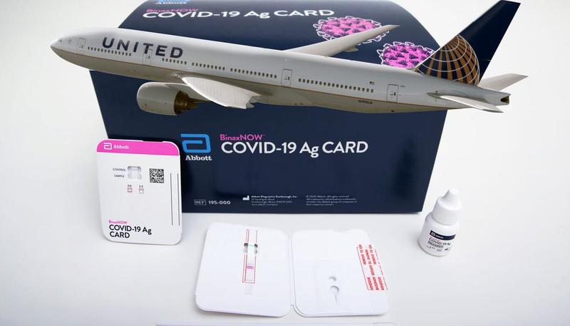 United Airlines to Rapid Test Passengers for SARS-CoV-2 Free of Charge