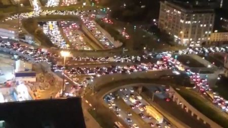 ‘Le Grand Escape’ From Paris: Footage Shows Record-Breaking Traffic Gridlock Hours Before Lockdown