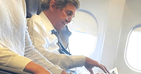 John Kerry Busted Flying Without Mask, American Airlines “Looking Into It”