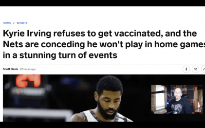 Kyrie Irving BIG Stand!