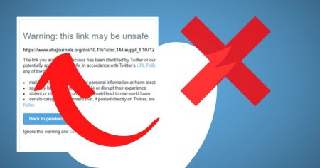 Twitter Slaps “Unsafe Link” Label on American Heart Association mRNA Vaccine Warning