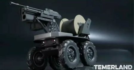 Ukraine Unveils Mini “Terminator” Ground Robot Equipped With Machine Gun