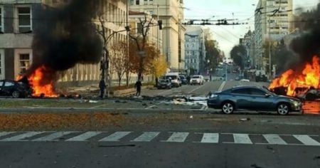 Russia Launches Large-Scale Strikes on 20 Ukrainian Cities in Response to “Terrorist” Crimea Bridge Blast