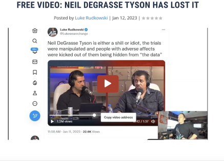 FREE VIDEO: Neil deGrasse Tyson Has Lost It